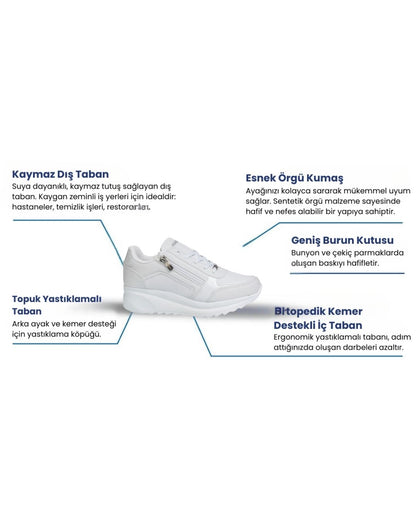 Comfo Feet Ortopedik Ayakkabı Beyaz