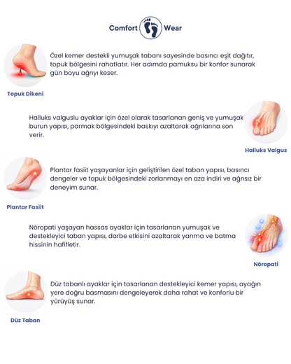 Hakiki Deri Unisex Ortopedik Ayakkabı (CW-01)