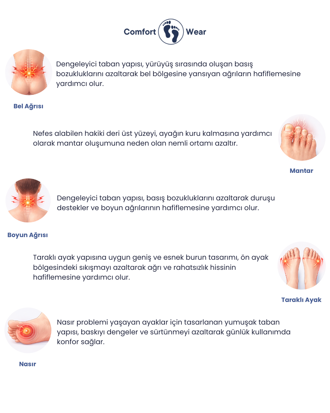 Hakiki Deri Unisex Ortopedik Ayakkabı (CW-01)